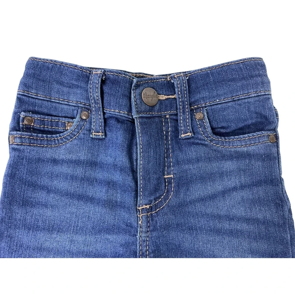 Kids Wrangler Bootcut Jeans Blue Wash Denim Bell Bottoms Toddler Girl Size 18 mo